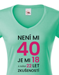 Dámske tričko k 40. narodeninám