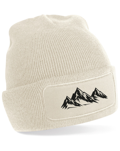 Unisex čiapka s obdĺžnikovou nášivkou Hory