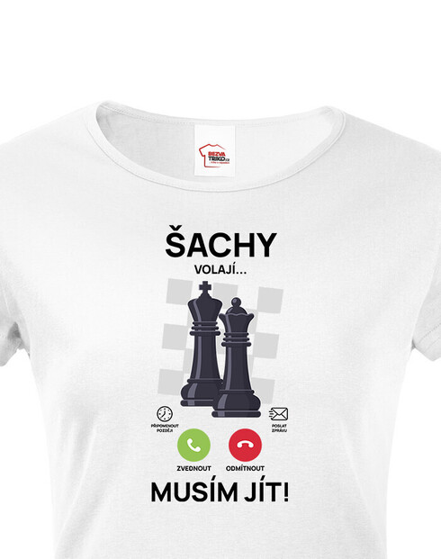 Dámské tričko Šachy volajú