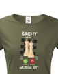 Dámské tričko Šachy volajú