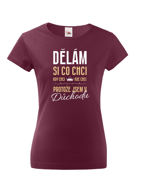 Dámské tričko Som v dôchodku