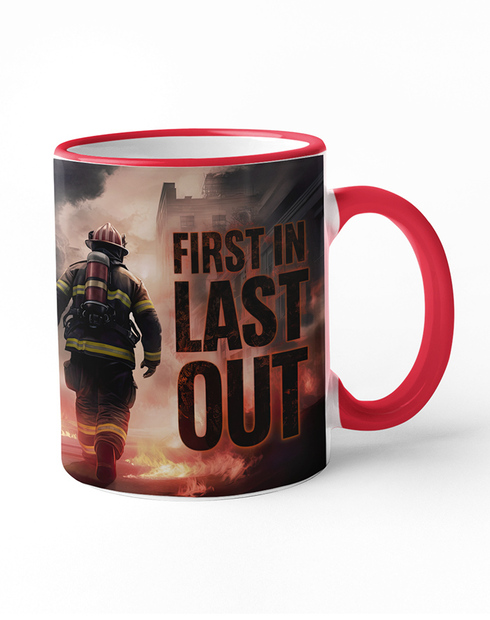 Keramický hrnček pre hasičov