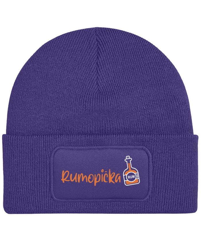 Unisex čiapka s obdĺžnikovou nášivkou Rumopička