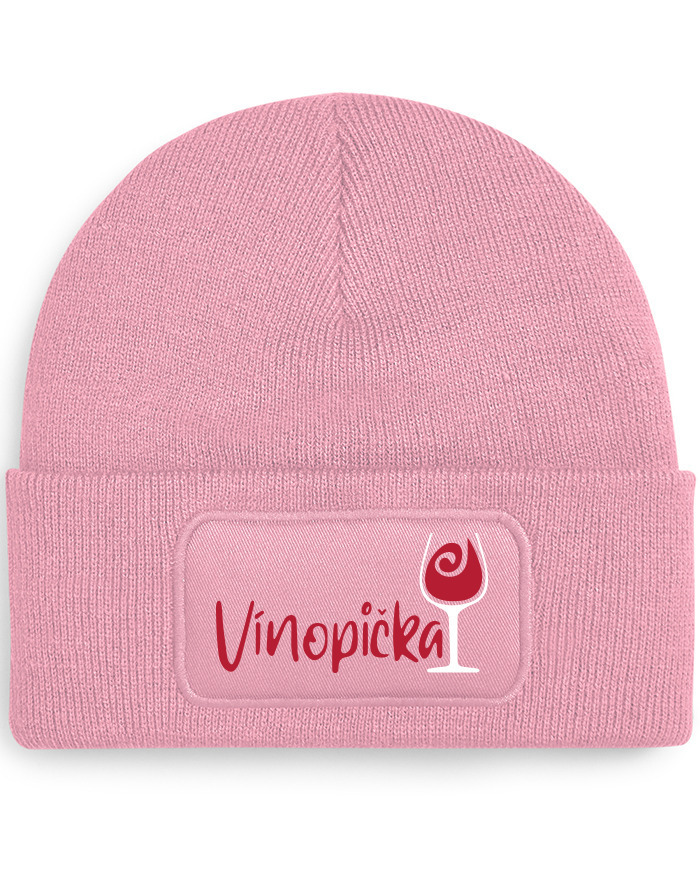 Unisex čiapka s obdĺžnikovou nášivkou Vínopička