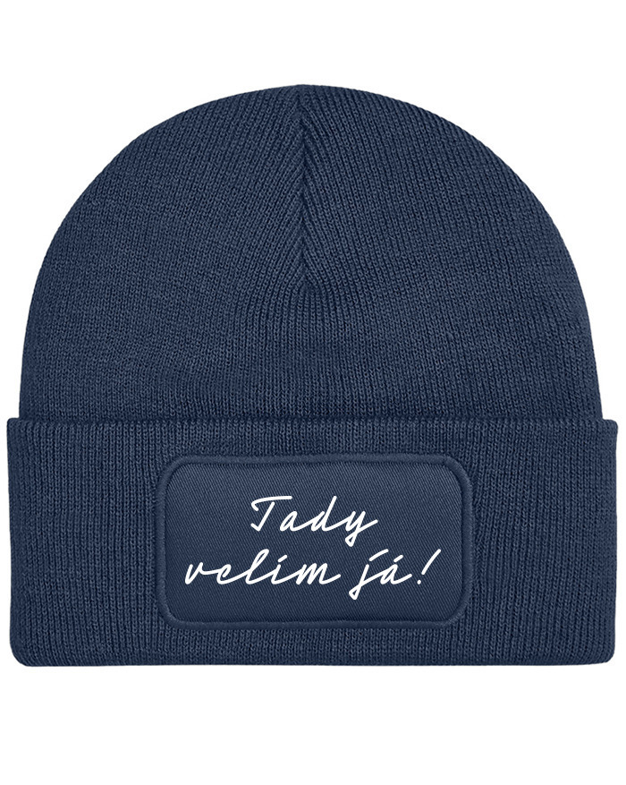 Unisex čiapka s obdĺžnikovou nášivkou Tady velím já!