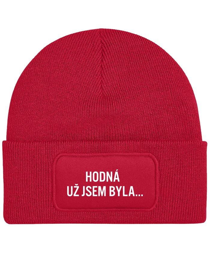 Unisex čiapka s obdĺžnikovou nášivkou Hodná už jsem byla