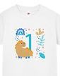 Detské tričko pre najmenších s voliteľným vekom dinosaurus