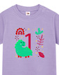 Detské tričko pre najmenších s voliteľným vekom dinosaurus