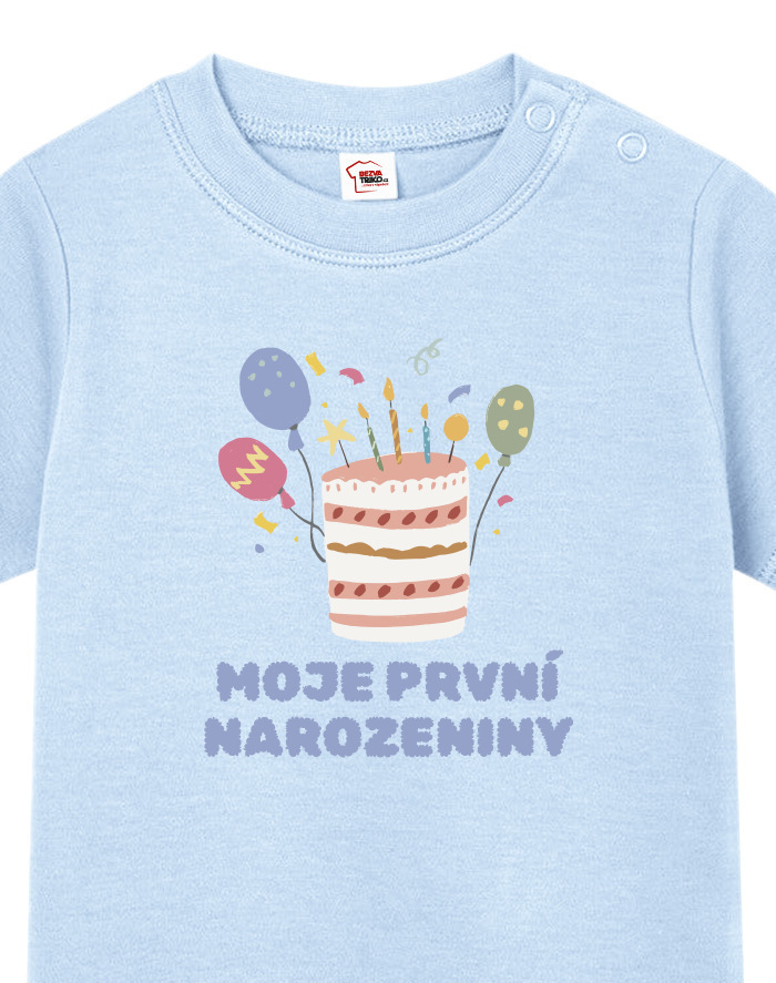 Detské tričko pre najmenších s voliteľným vekom narodeniny