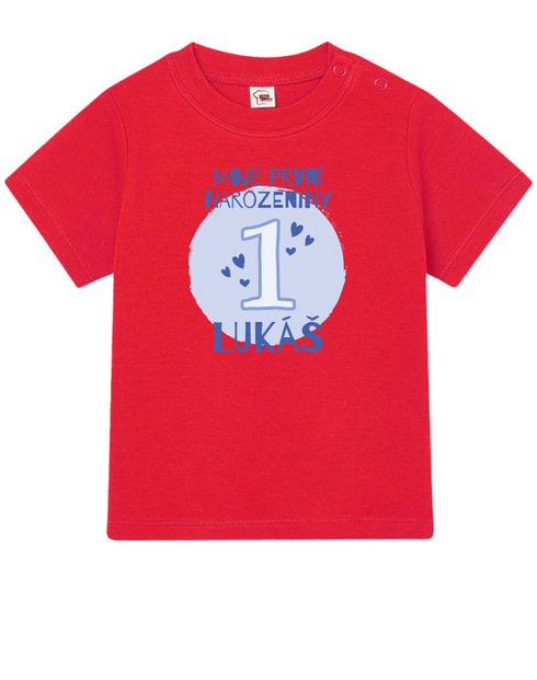 Detské narodeninové tričko pre najmenších s voliteľným vekom a menom