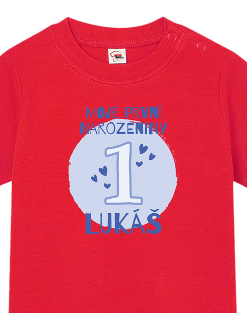 Detské narodeninové tričko pre najmenších s voliteľným vekom a menom