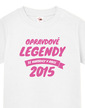 Detské tričko Skutočné legendy s voliteľným rokom narodenia