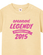 Detské tričko Skutočné legendy s voliteľným rokom narodenia