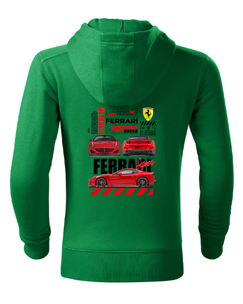 Detská mikina na zips Ferrari Novitec Rosso