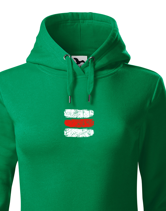 Dámska mikina Turistická značka - červená