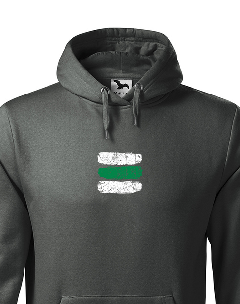 Pánská mikina Turistická značka - zelená