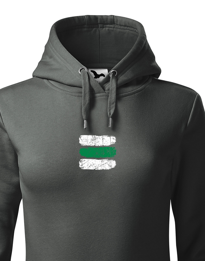 Dámska mikina Turistická značka - zelená