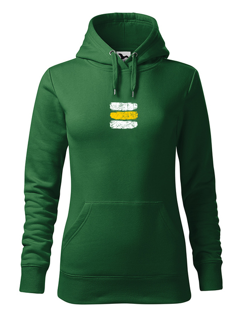 Dámska mikina Turistická značka - žltá