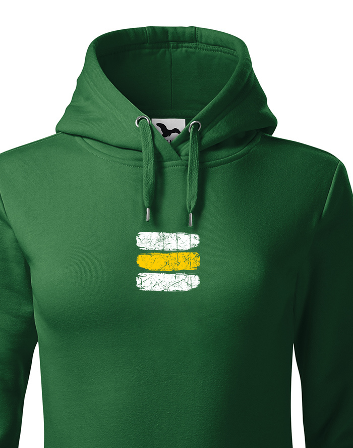 Dámska mikina Turistická značka - žltá