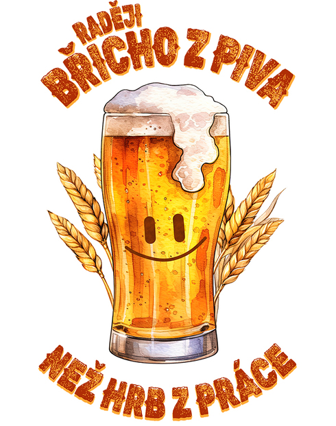 Úzky pivný polliter – Brucho z piva