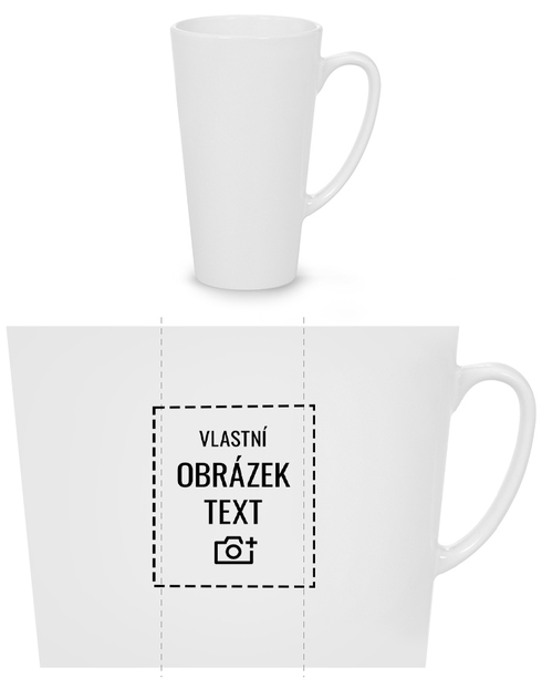 Keramický hrnek Latte 500ml s vlastním potiskem