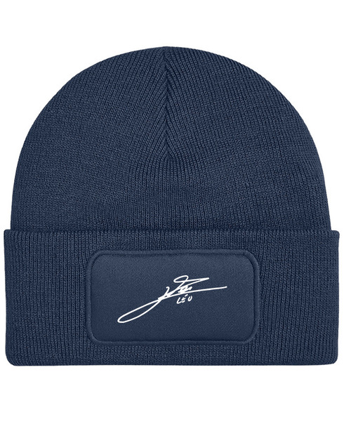 Unisex čiapka s obdĺžnikovým nášivkom a podpisom Messiho