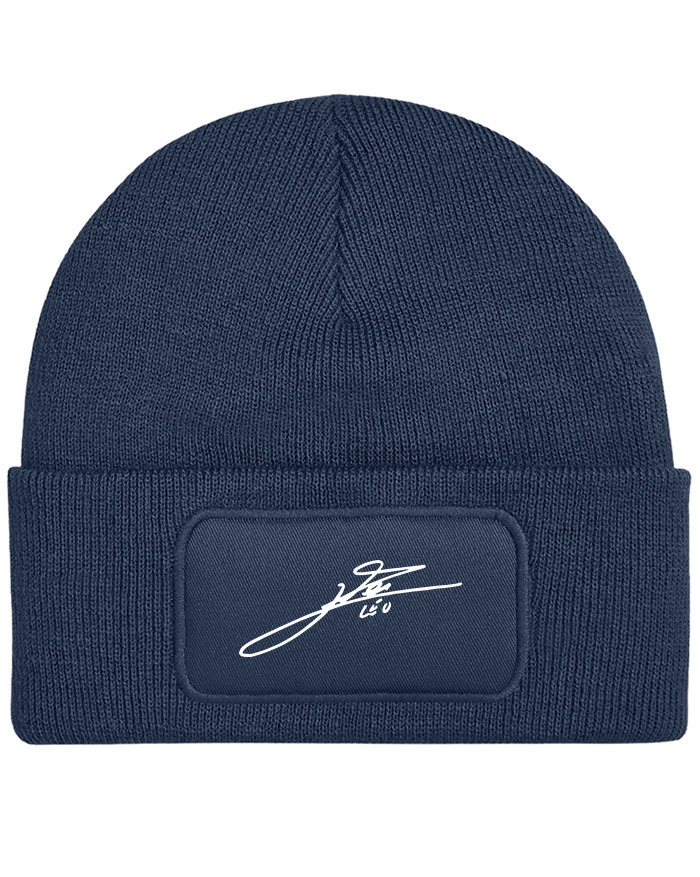 Unisex čiapka s obdĺžnikovým nášivkom a podpisom Messiho