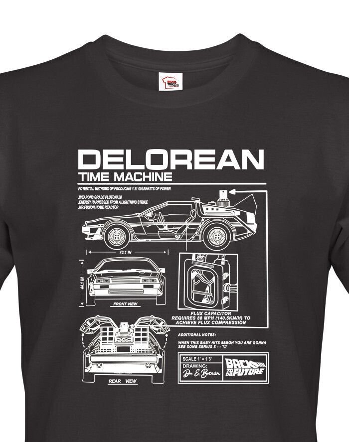 Pánské tričko DeLorean