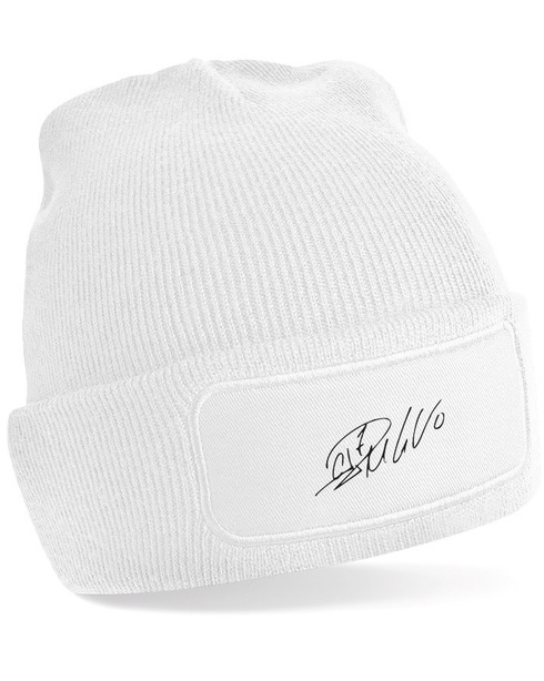 Unisex čiapka s obdĺžnikovým nášivkom a podpisom Ronalda