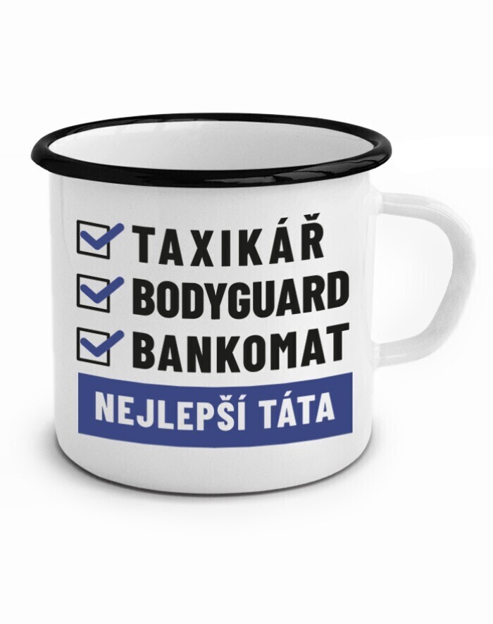 Plechový hrnček - Najlepší tato