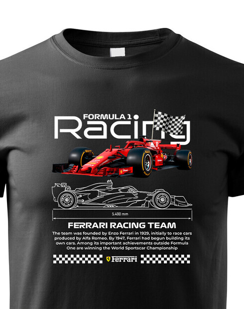 Detské tričko F1 - Ferrari