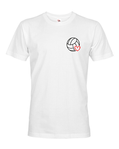 Pánske tričko Volejbalová lopta srdiečko