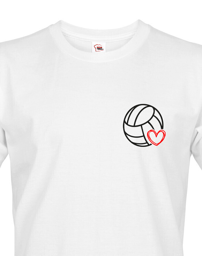 Pánske tričko Volejbalová lopta srdiečko