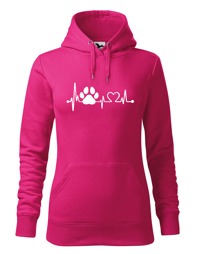 Dámská mikina pro pejskařky Tep pejska