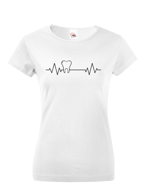 Dámske tričko pre zubných lekárov pulz