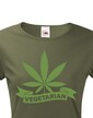 Dámské tričko - Weed vegetarian