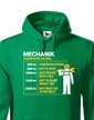 Pánská mikina pre mechanika - Hodinová sadzba