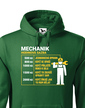 Pánská mikina pre mechanika - Hodinová sadzba