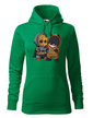 Dámska mikina Batman a Groot