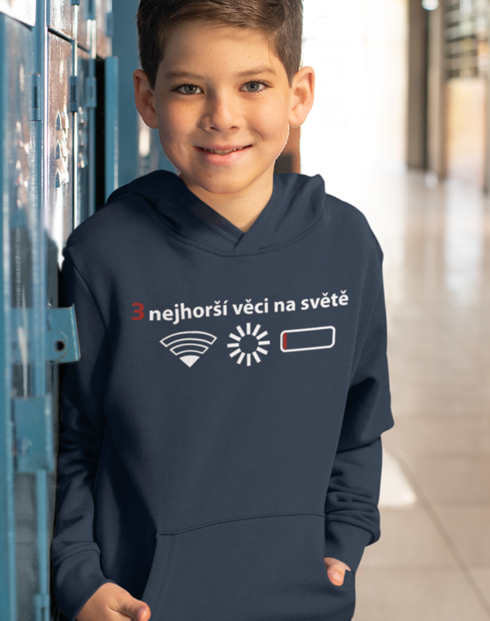 Detská mikina 3 najhoršie veci na svete