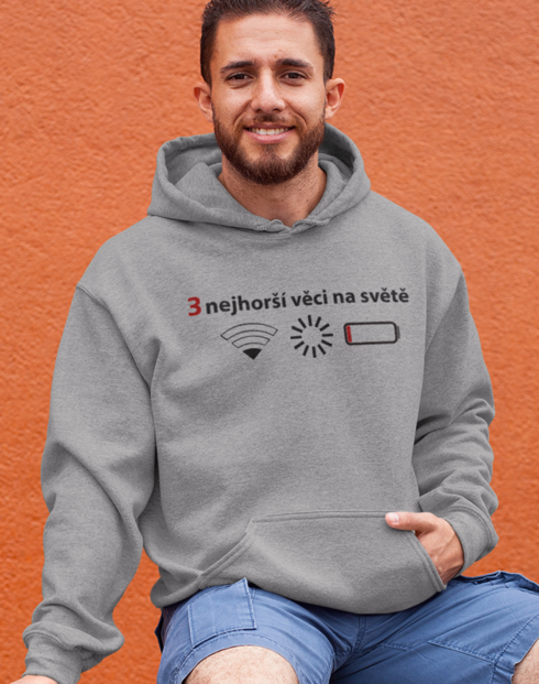 Pánska mikina 3 najhoršie veci na svete