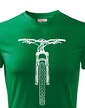 Pánske tričko MTB s horským bicyklom