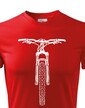 Pánske tričko MTB s horským bicyklom
