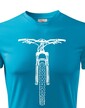Pánske tričko MTB s horským bicyklom