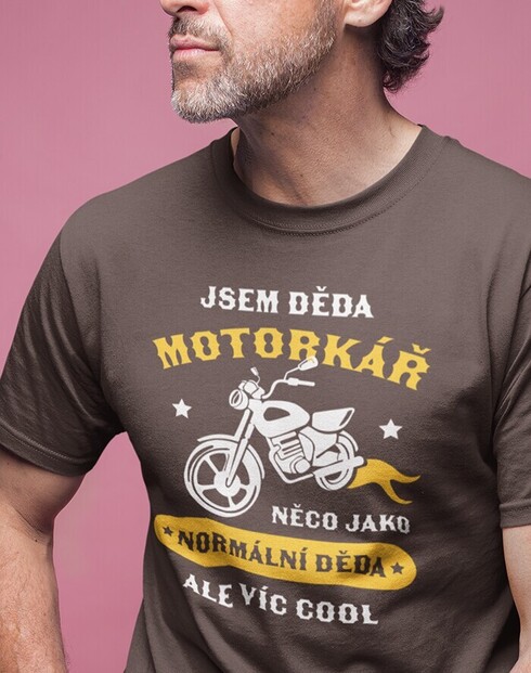 Pánske tričko Dedko motorkár