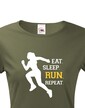 Dámske tričko EAT SLEEP RUN