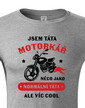 Pánske tričko Tato motorkár