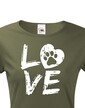 Dámske tričko Dog Love