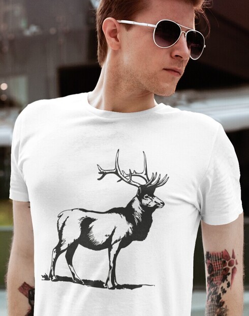 Pánske tričko s jeleňom 2