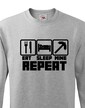 Detská mikina Eat Sleep Mine Repeat